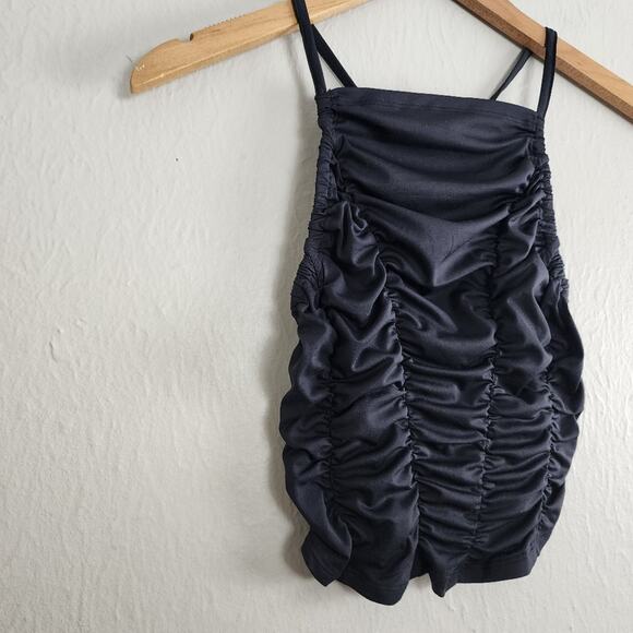 NEW Free People FP Movement Shirr Enough Cami Tank Top Black - Picture 9 of 14